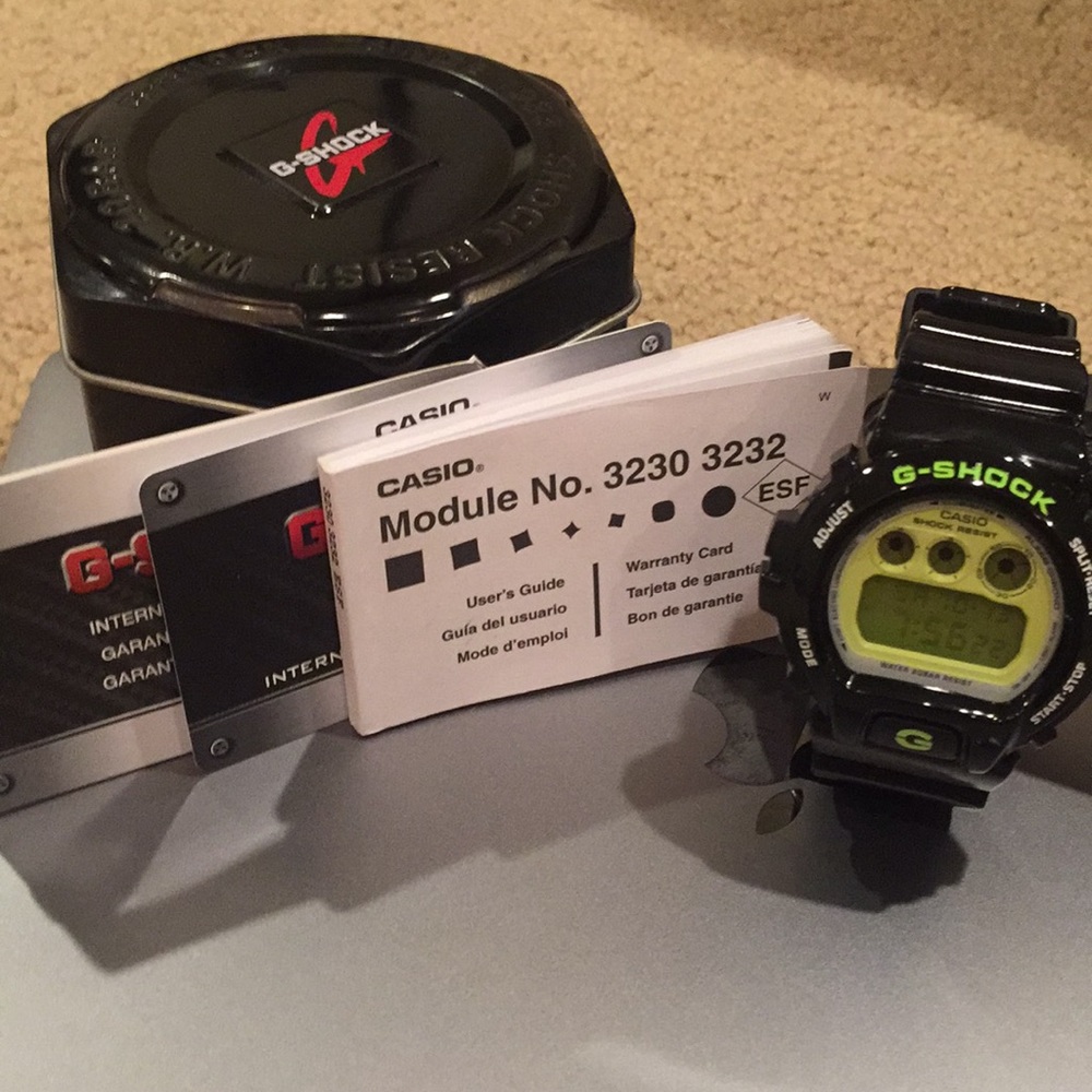 G-SHOCK BLACK CASIO WATCH